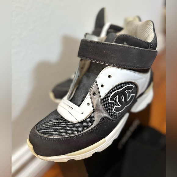 100%AUTHENTIC CHANEL Sneakers sz 36.5 - Picture 2 of 8